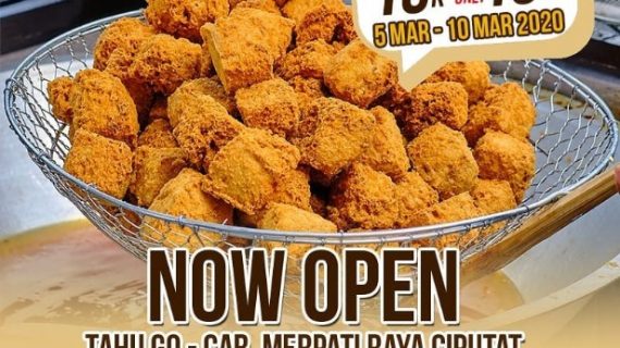 Tahu Go Cabang Merpati Raya Ciputat Now Open